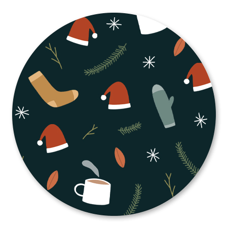 Kerst illustraties blauw